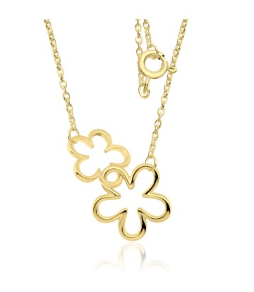 Gold Plated Flower Kids Necklaces SPE-744-GP